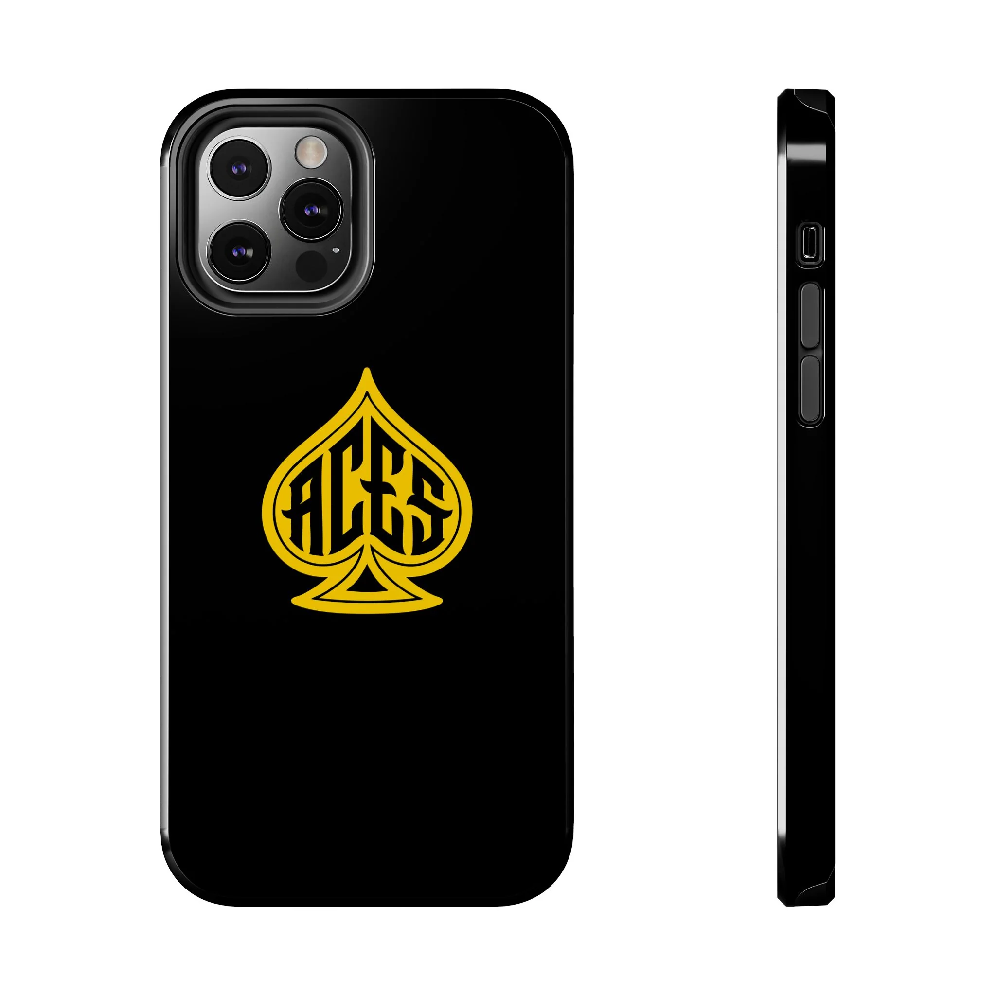 Phone Case — Black & Gold Protective Phone Cover (various sizes) - Image 3