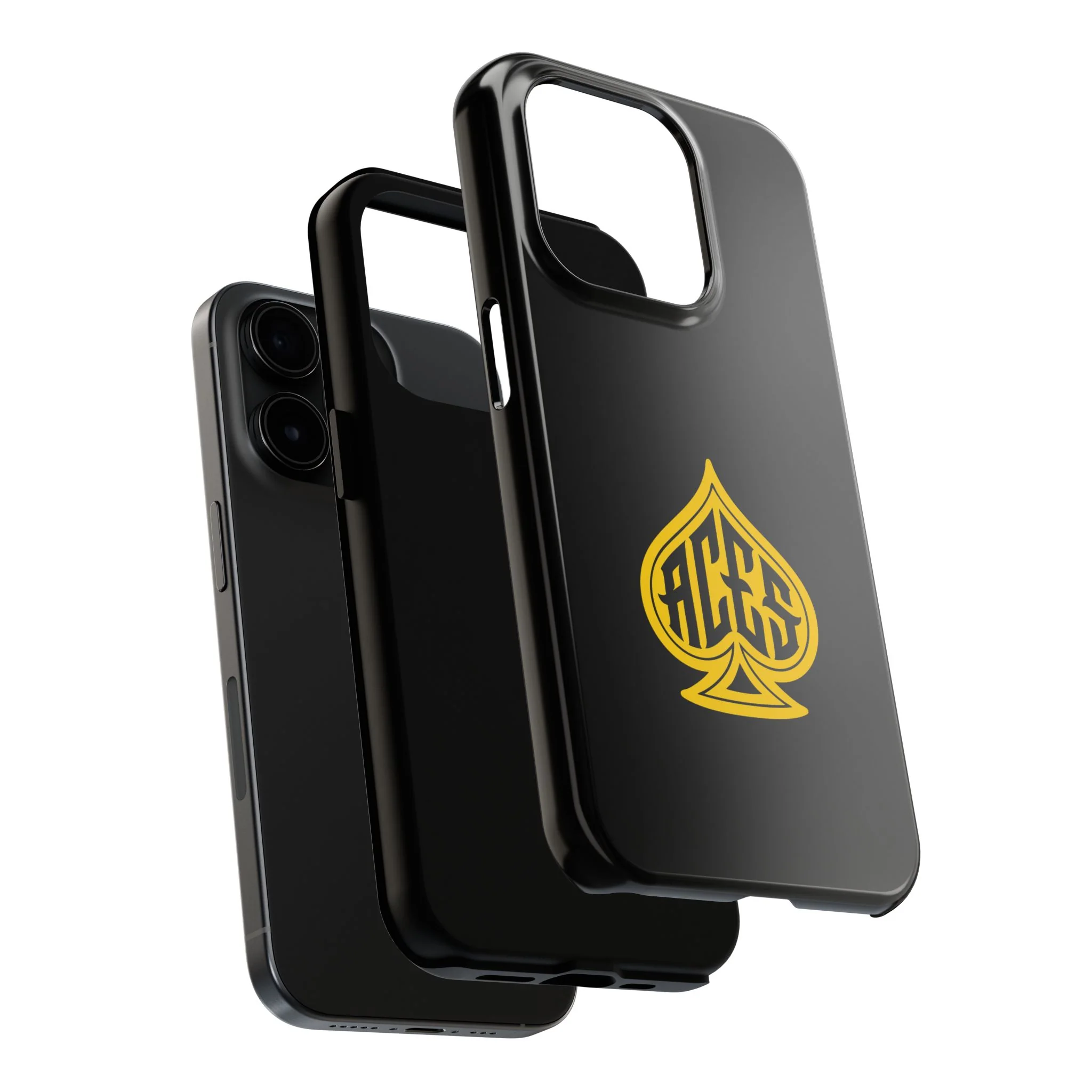 Phone Case — Black & Gold Protective Phone Cover (various sizes) - Image 63