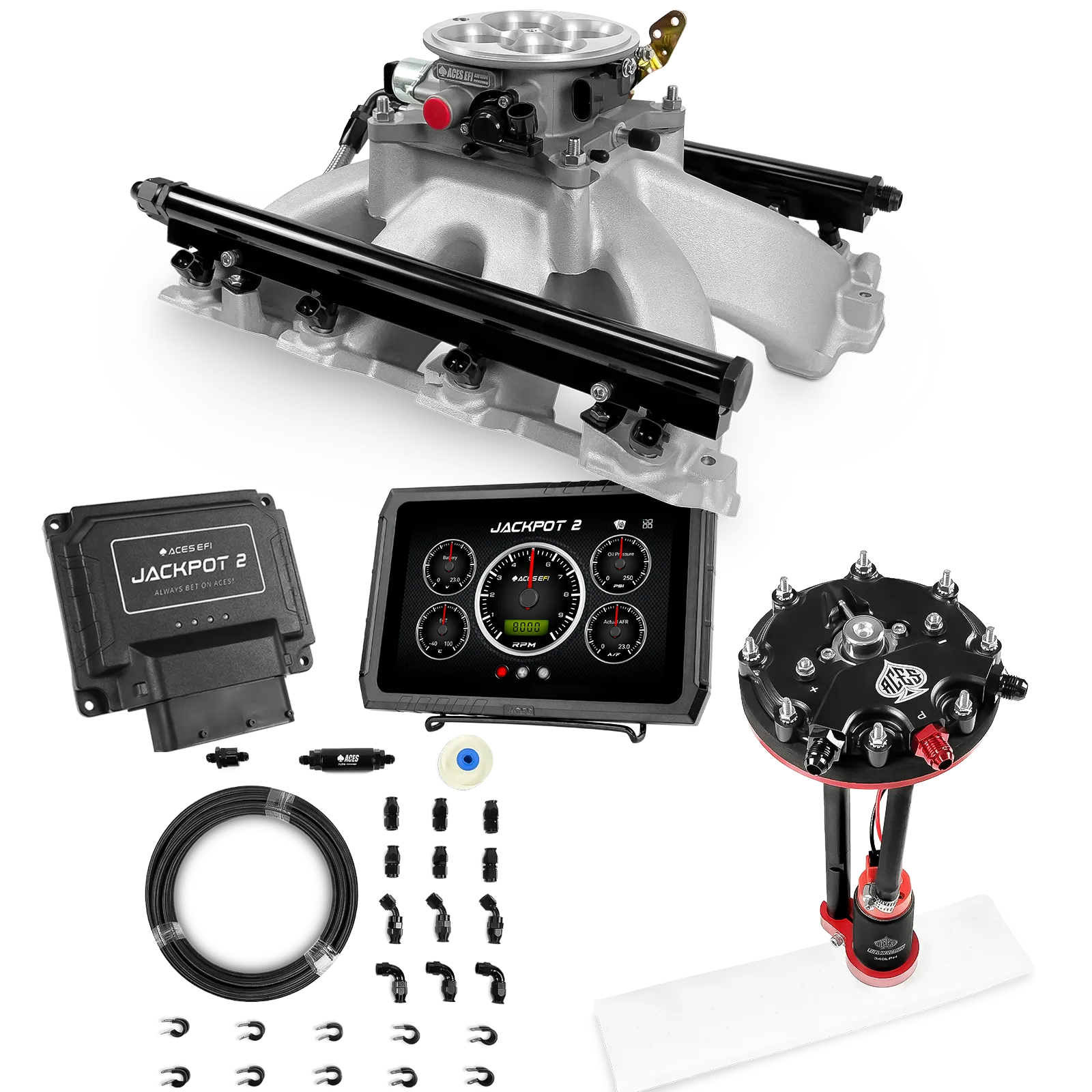 Jackpot 2 LS EFI System - Master Kit with Tank Conversion Pump Module with Internal Regulator + 20' PTFE Hose Kit - Image 10