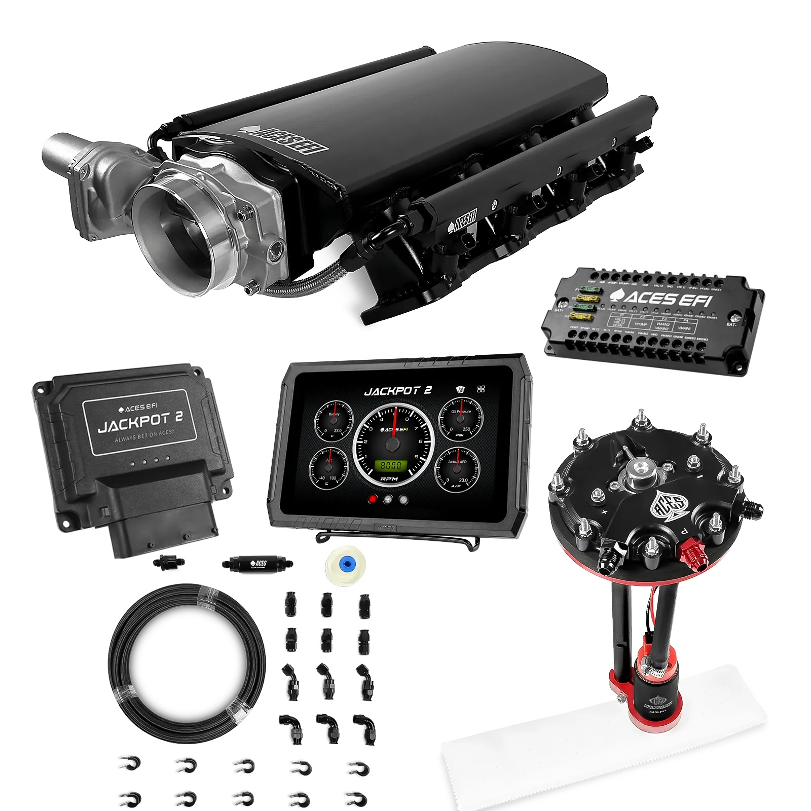 Jackpot 2 LS EFI System - Master Kit with Tank Conversion Pump Module with Internal Regulator + 20' PTFE Hose Kit - Image 13