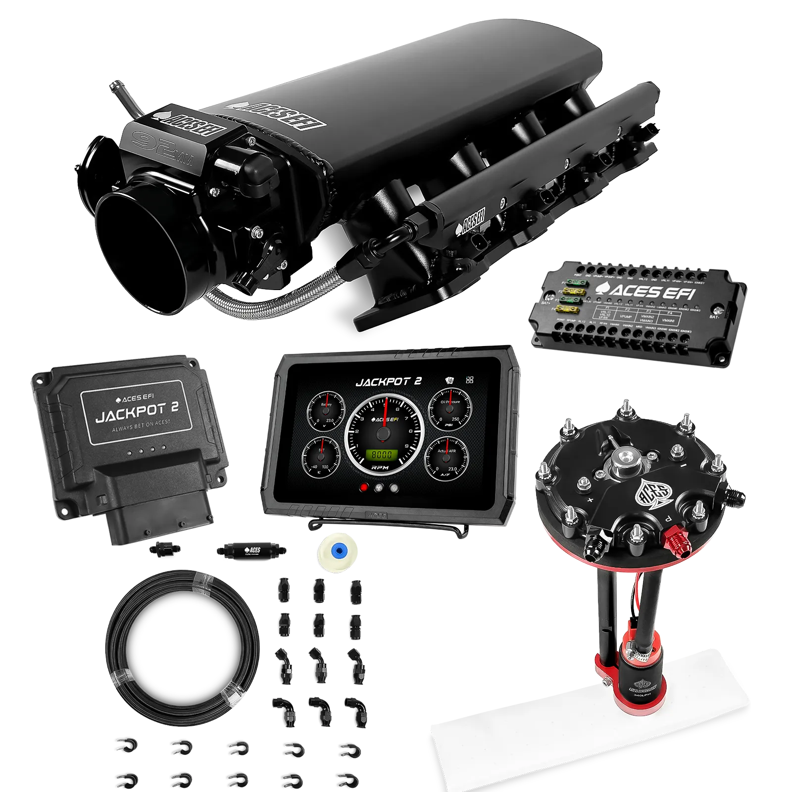 Jackpot 2 LS EFI System - Master Kit with Tank Conversion Pump Module with Internal Regulator + 20' PTFE Hose Kit - Image 14