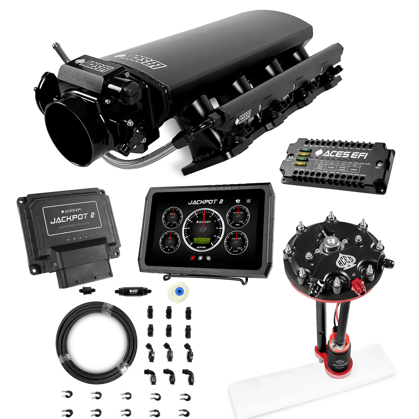 Jackpot 2 LS EFI System - Master Kit with Tank Conversion Pump Module with Internal Regulator + 20' PTFE Hose Kit - Image 15