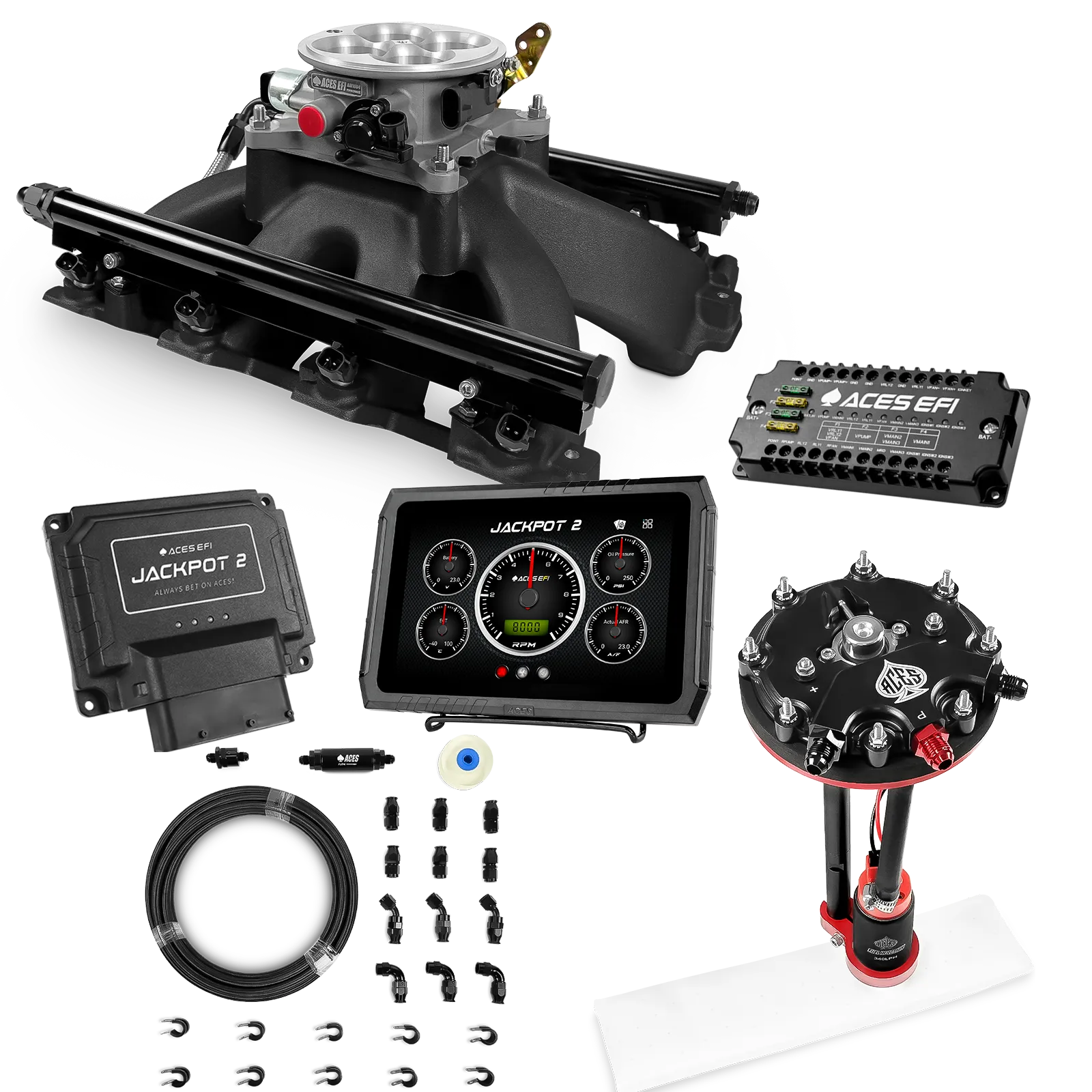 Jackpot 2 LS EFI System - Master Kit with Tank Conversion Pump Module with Internal Regulator + 20' PTFE Hose Kit - Image 17