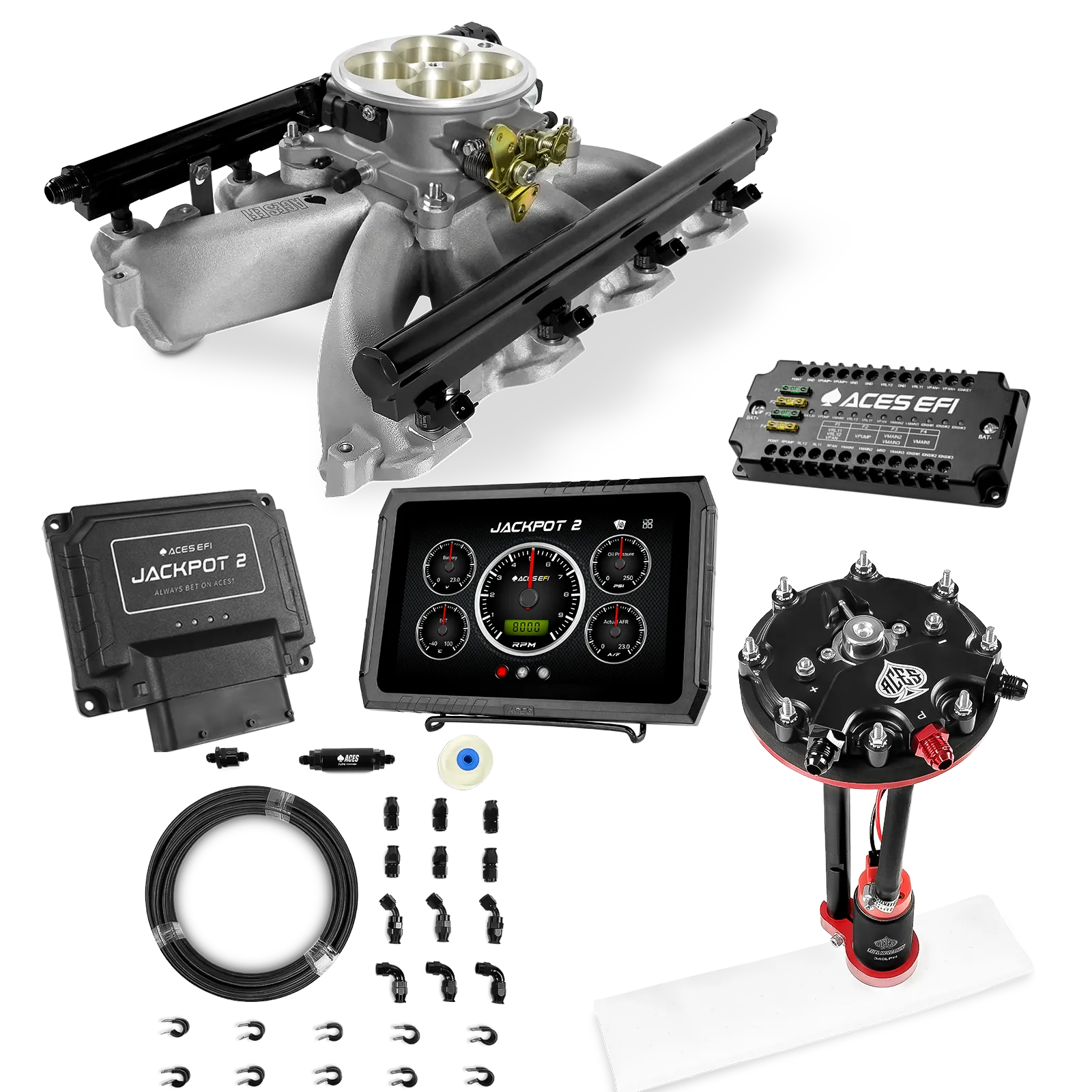Jackpot 2 LS EFI System - Master Kit with Tank Conversion Pump Module with Internal Regulator + 20' PTFE Hose Kit - Image 18