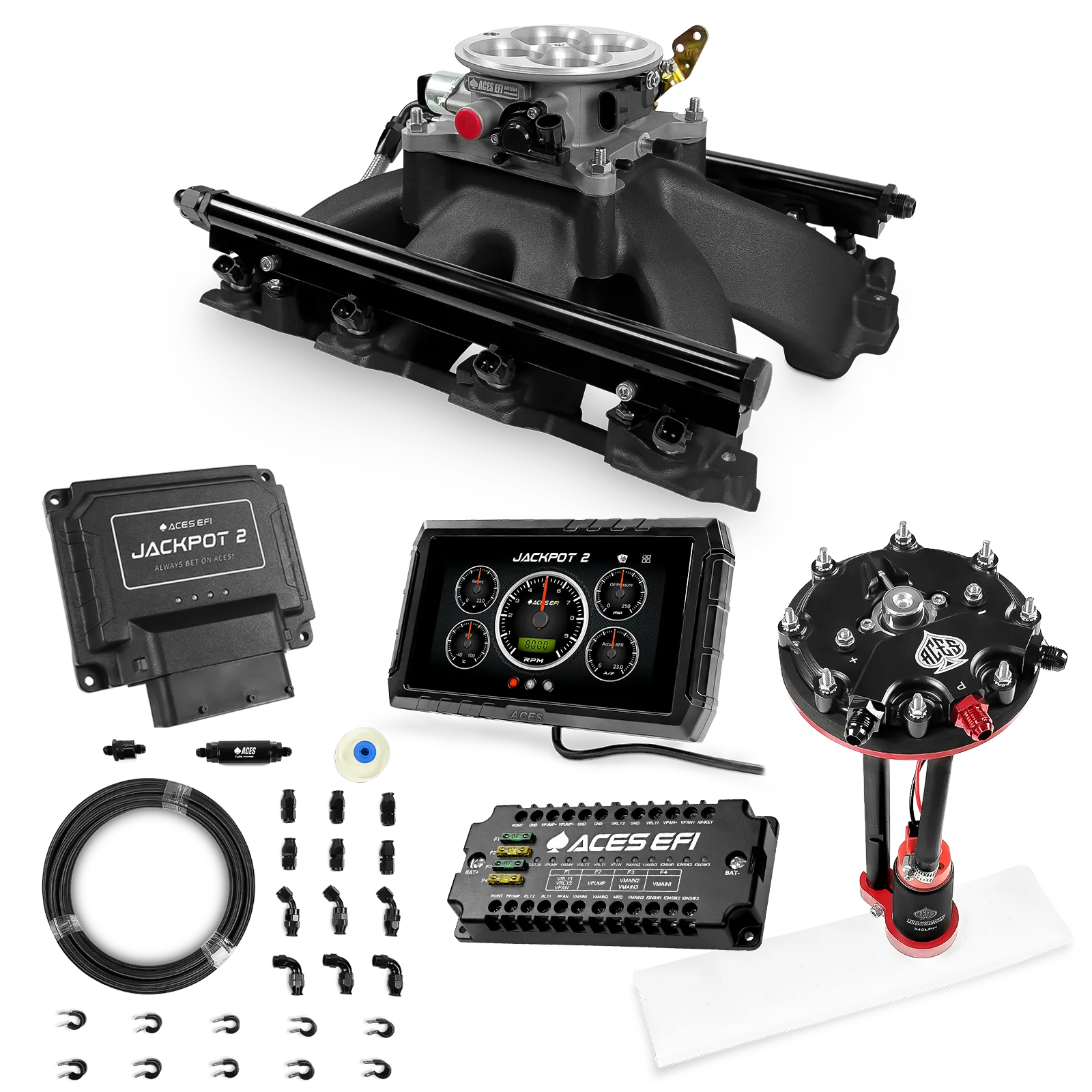 Jackpot 2 LS EFI System - Master Kit with Tank Conversion Pump Module with Internal Regulator + 20' PTFE Hose Kit - Image 20