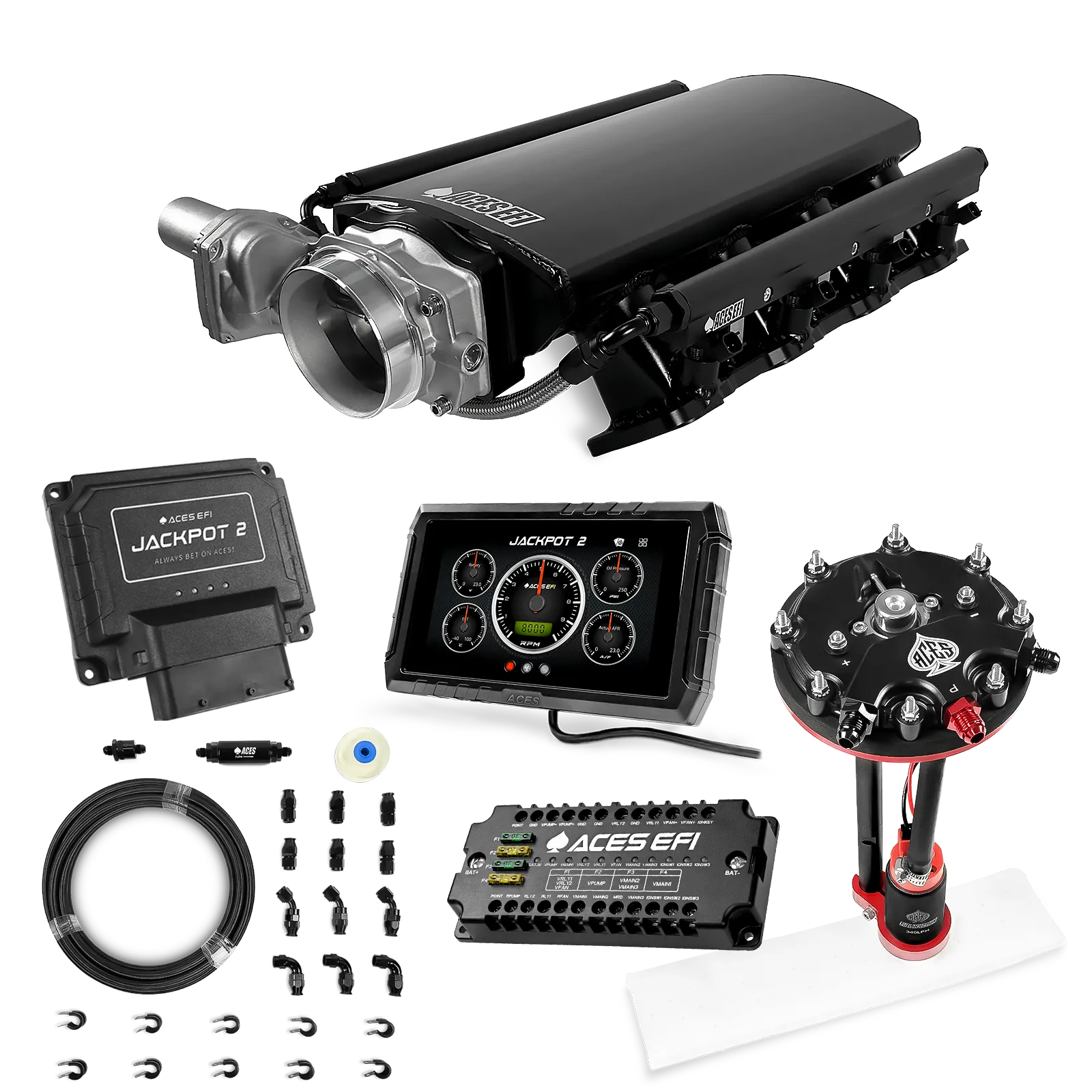 Jackpot 2 LS EFI System - Master Kit with Tank Conversion Pump Module with Internal Regulator + 20' PTFE Hose Kit - Image 21