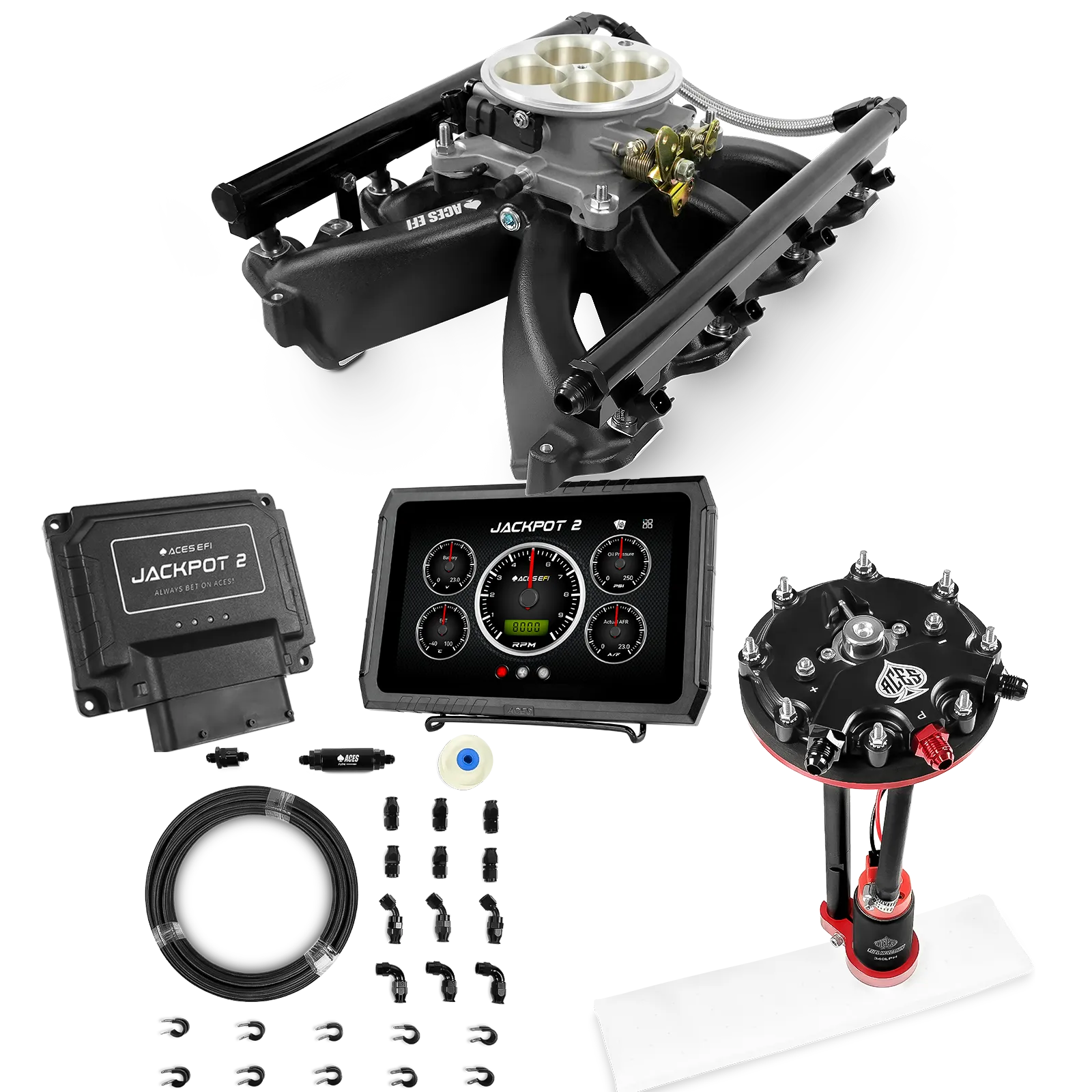 Jackpot 2 LS EFI System - Master Kit with Tank Conversion Pump Module with Internal Regulator + 20' PTFE Hose Kit - Image 6