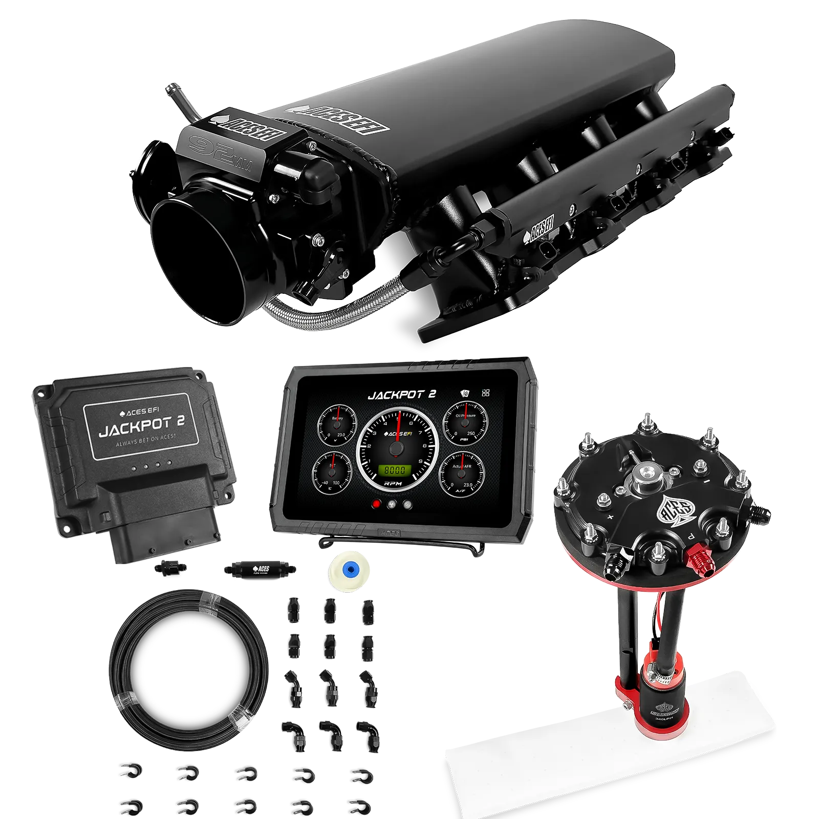 Jackpot 2 LS EFI System - Master Kit with Tank Conversion Pump Module with Internal Regulator + 20' PTFE Hose Kit - Image 7