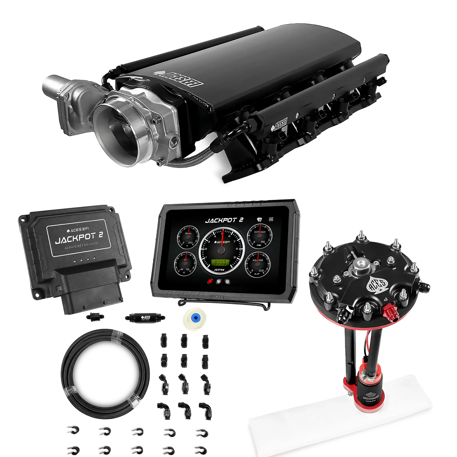 Jackpot 2 LS EFI System - Master Kit with Tank Conversion Pump Module with Internal Regulator + 20' PTFE Hose Kit - Image 8