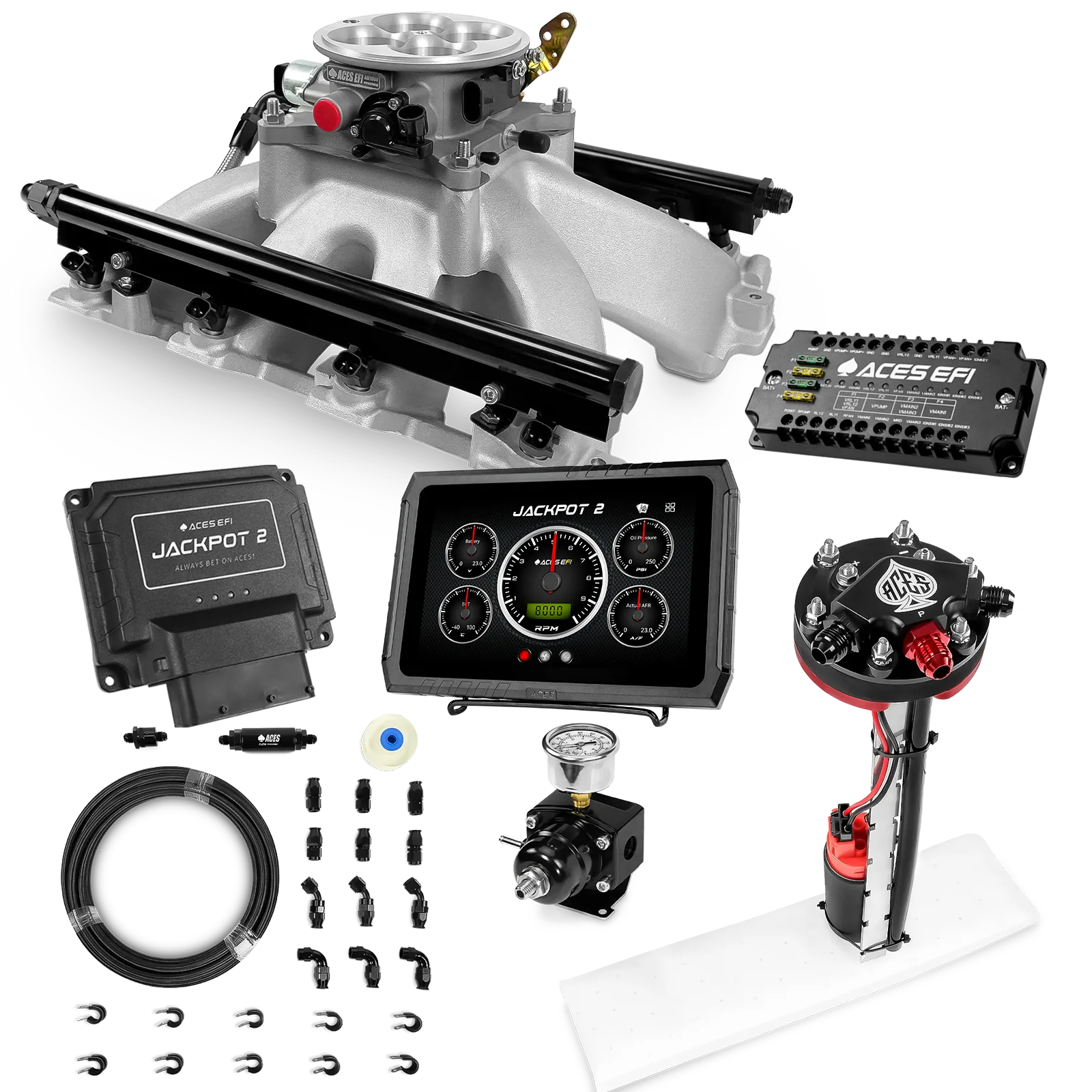 Jackpot 2 LS EFI System - Master Kit with Tight Fit In-Tank Pump Module + 40' PTFE Hose Kit - Image 14