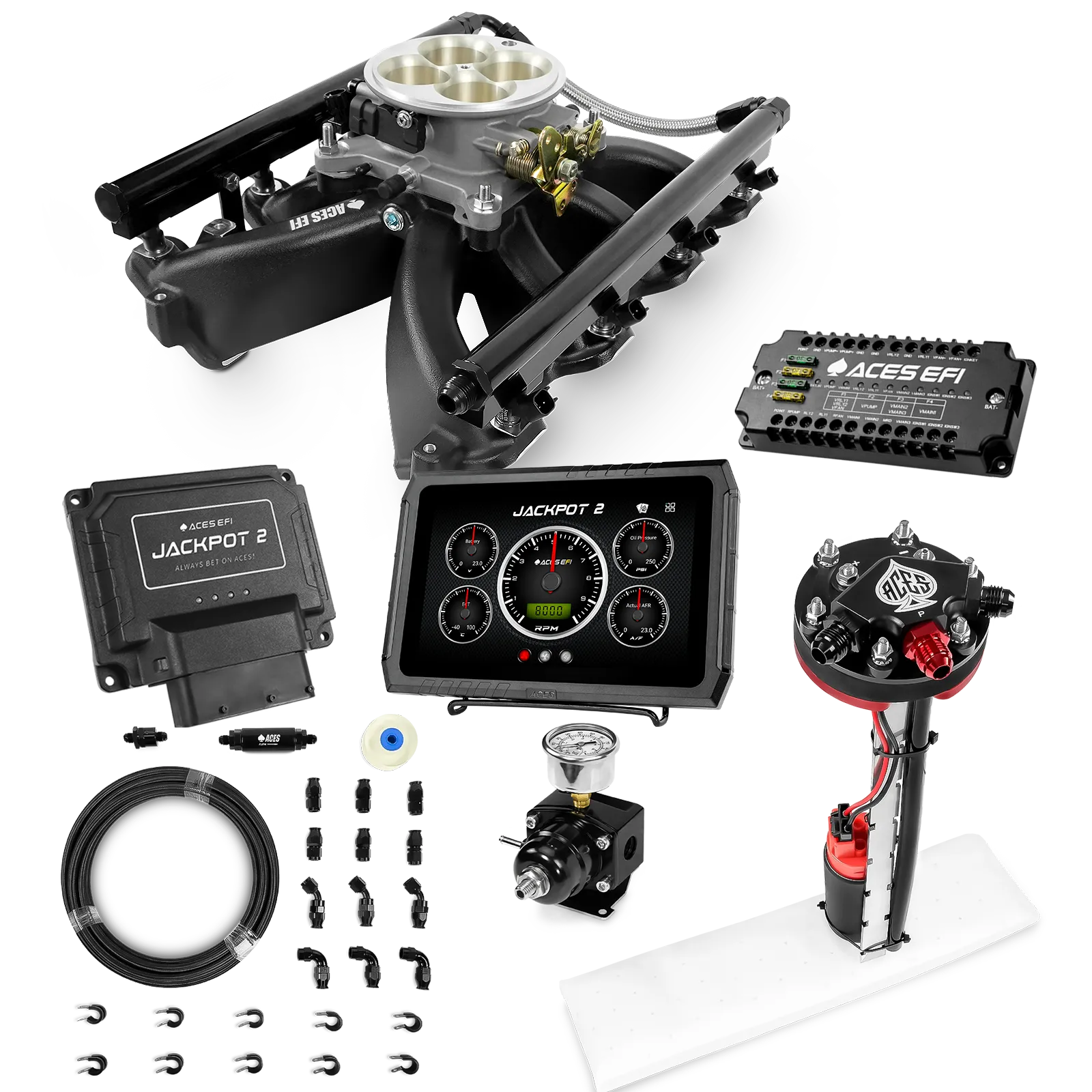 Jackpot 2 LS EFI System - Master Kit with Tight Fit In-Tank Pump Module + 40' PTFE Hose Kit - Image 16