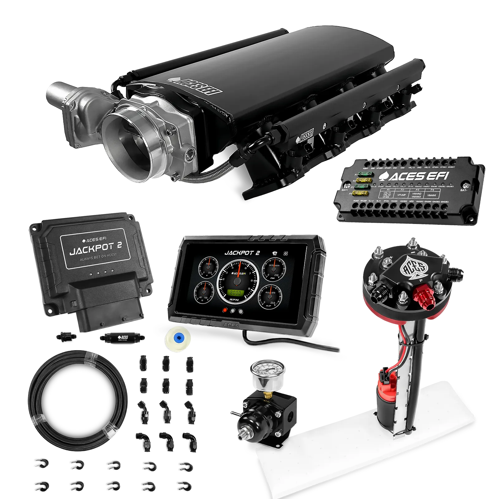 Jackpot 2 LS EFI System - Master Kit with Tight Fit In-Tank Pump Module + 40' PTFE Hose Kit - Image 21