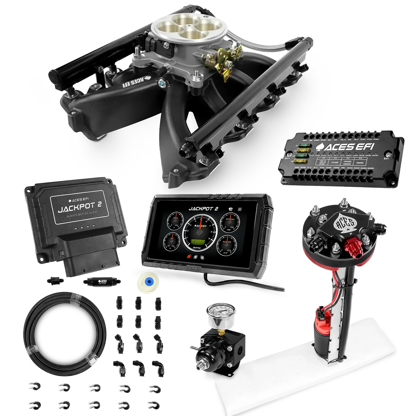 Jackpot 2 LS EFI System - Master Kit with Tight Fit In-Tank Pump Module + 40' PTFE Hose Kit - Image 3
