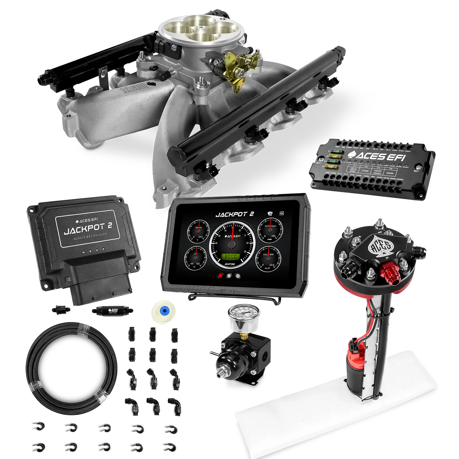 Jackpot 2 LS EFI System - Master Kit with Tight Fit In-Tank Pump Module + 40' PTFE Hose Kit - Image 6