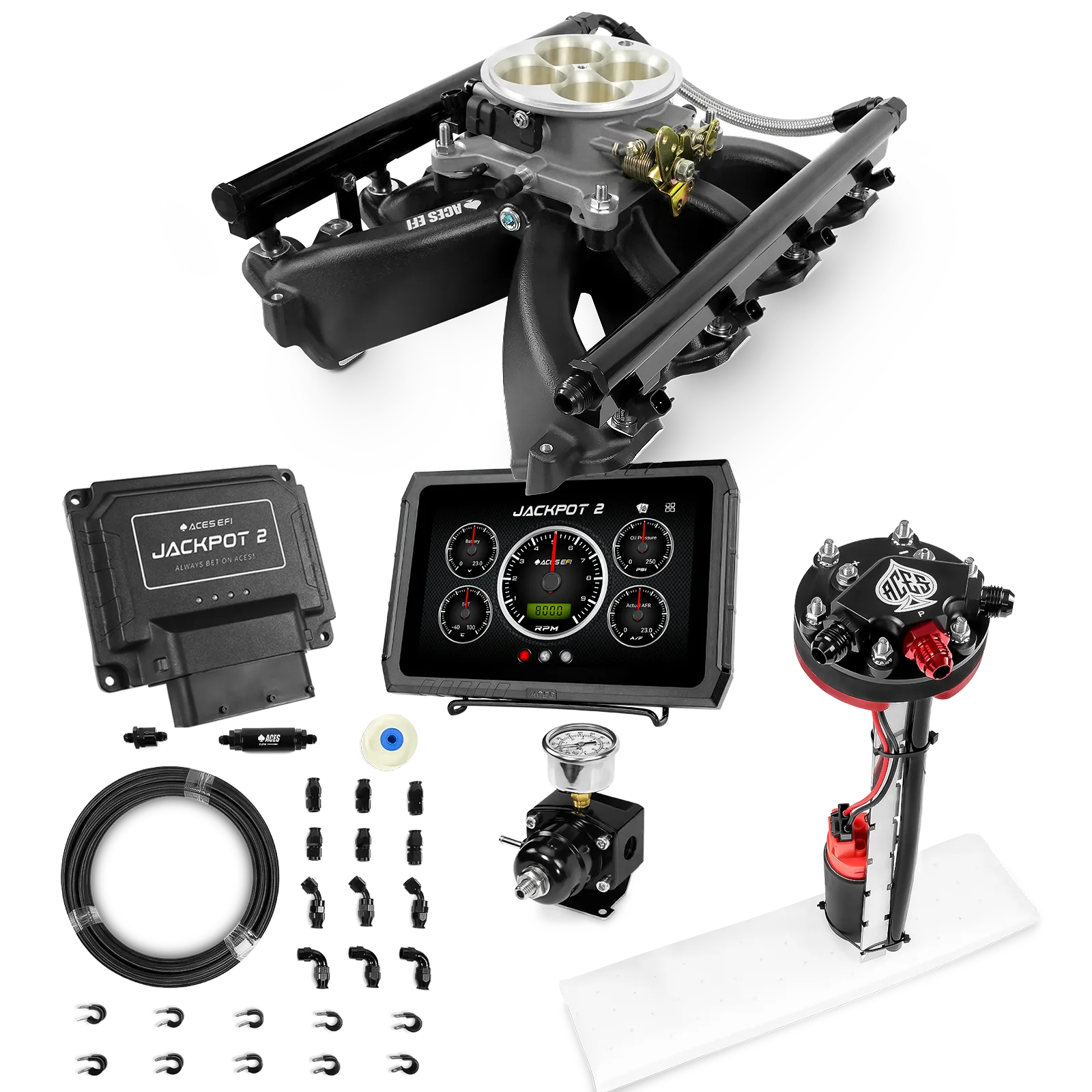 Jackpot 2 LS EFI System - Master Kit with Tight Fit In-Tank Pump Module + 40' PTFE Hose Kit - Image 8
