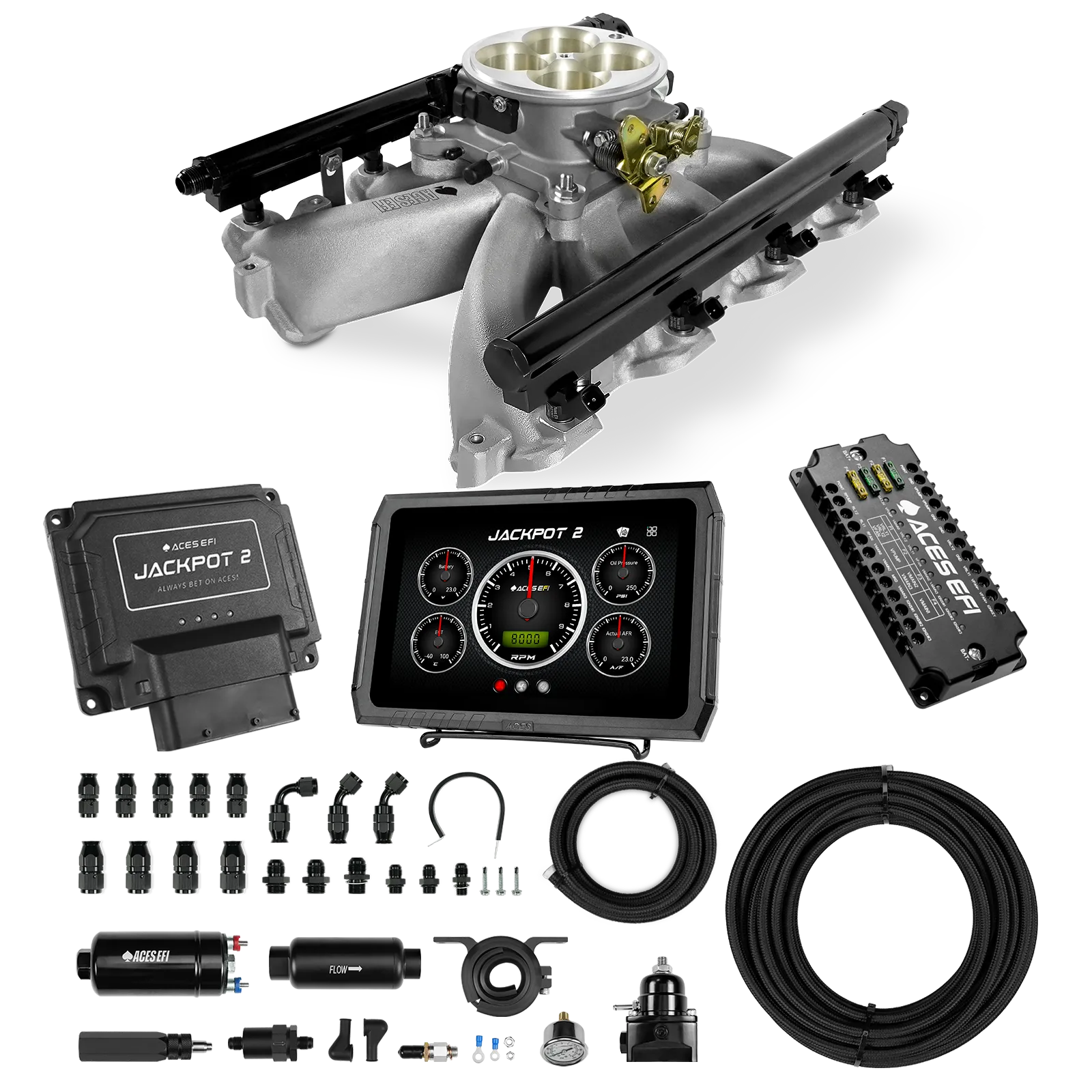 Jackpot 2 LS EFI System - Master Kit with 255 In-line Pump System w/40' PTFE Hose - Image 16