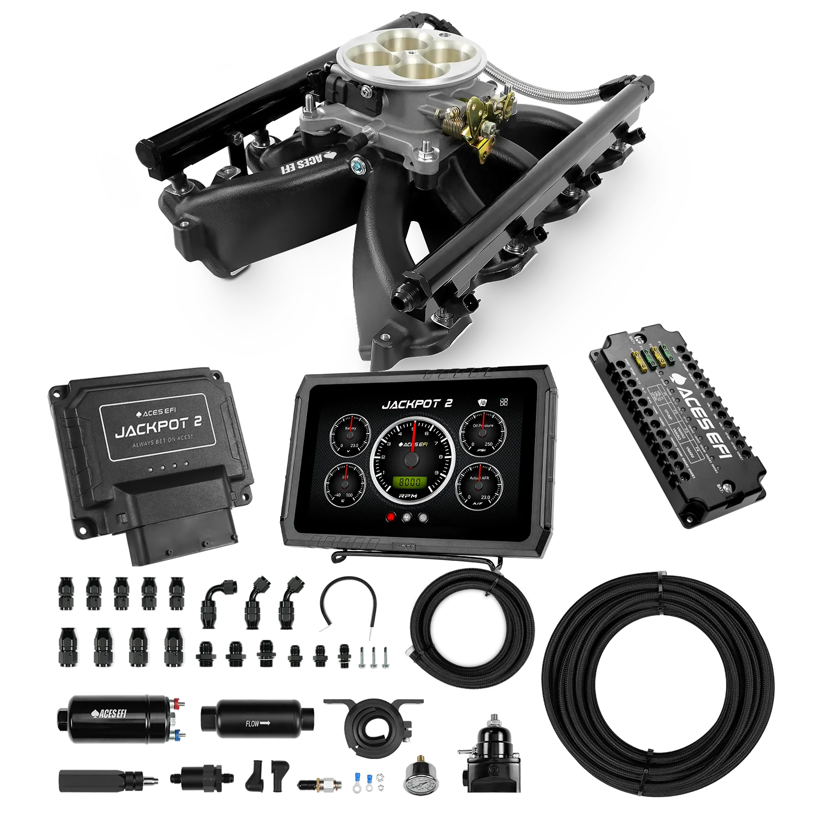 Jackpot 2 LS EFI System - Master Kit with 255 In-line Pump System w/40' PTFE Hose - Image 30