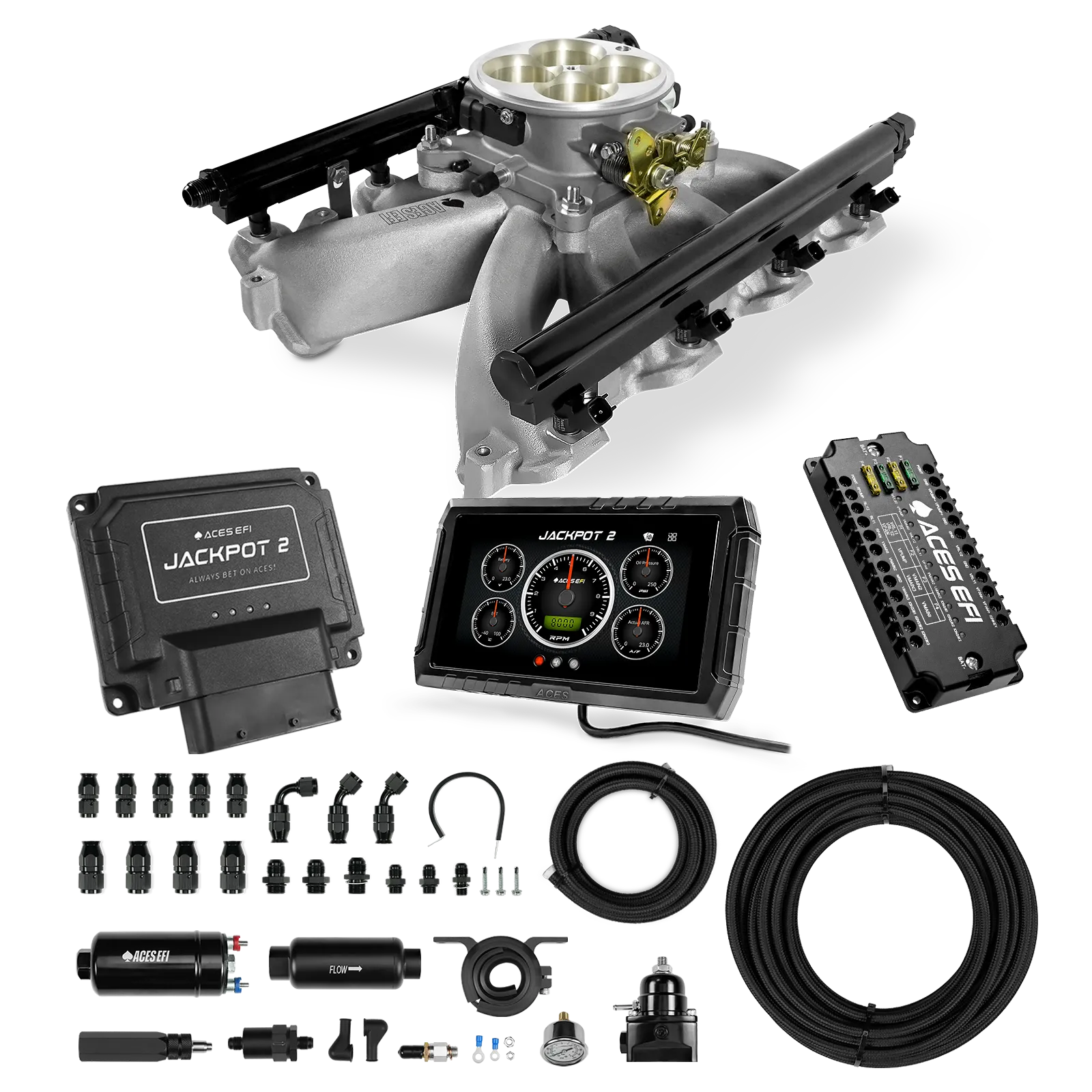 Jackpot 2 LS EFI System - Master Kit with 255 In-line Pump System w/40' PTFE Hose - Image 33