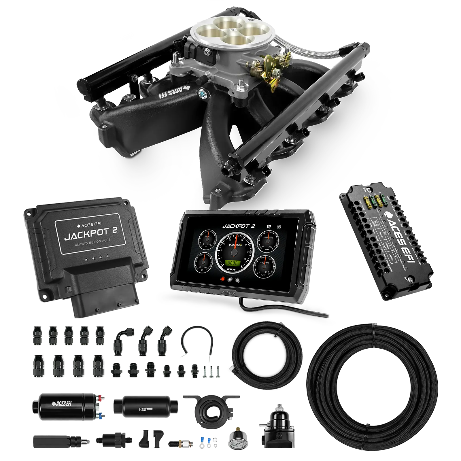Jackpot 2 LS EFI System - Master Kit with 255 In-line Pump System w/40' PTFE Hose - Image 34