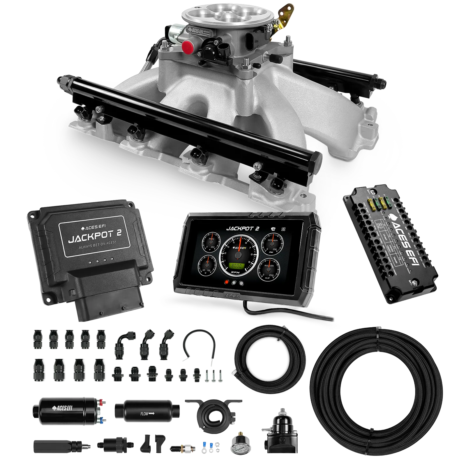Jackpot 2 LS EFI System - Master Kit with 255 In-line Pump System w/40' PTFE Hose - Image 35