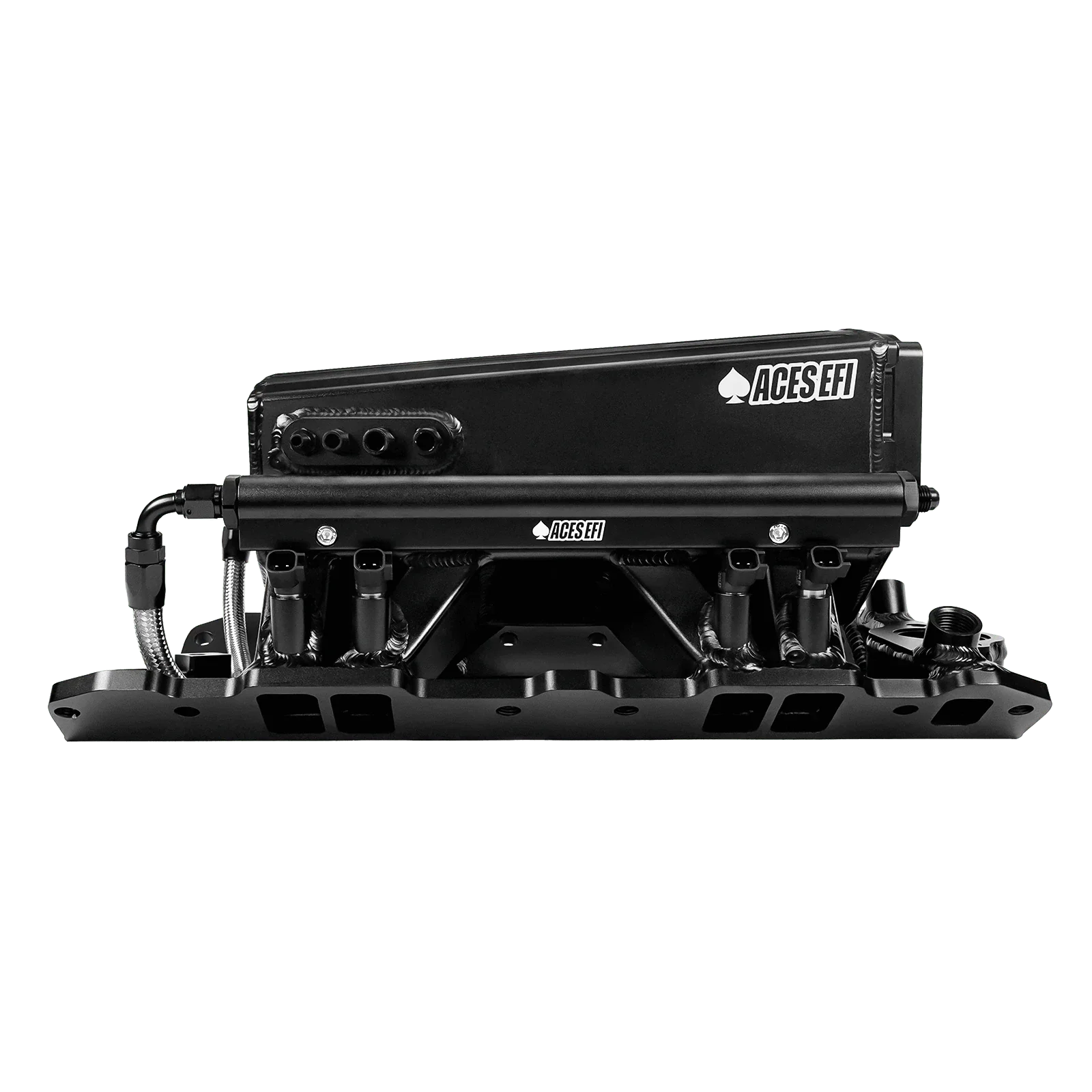 SBC 350 Multi-Port Tunnel Ram Fabricated Intake Manifold - Image 4